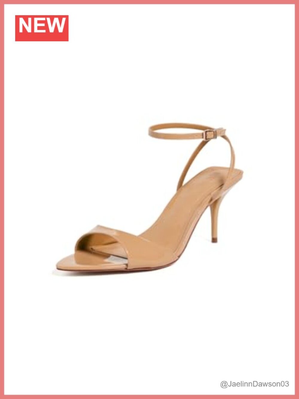 Leather Ankle Strap Stiletto Heeled Sandals Open Toe Cushioned Footbed